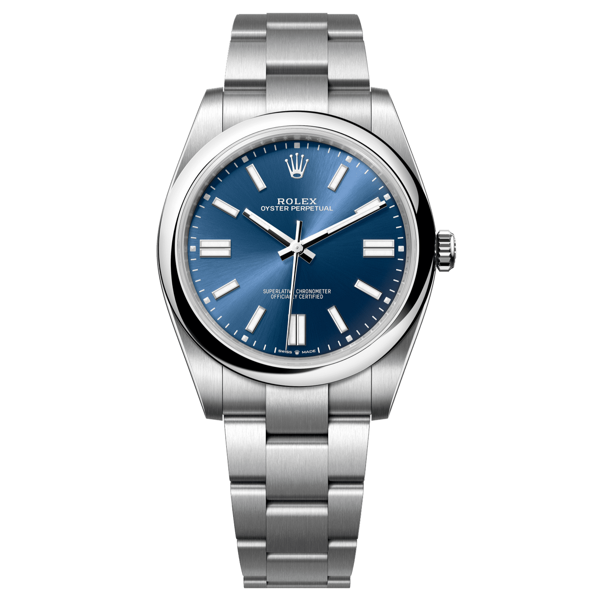 Rolex Oyster Perpetual 41mm Blue Dial Stainless Steel Oyster Bracelet 124300