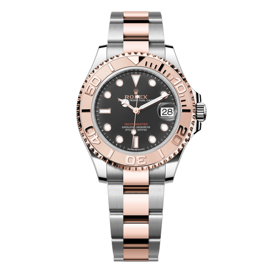 Rolex Yacht-Master Black Dial Everose/Steel Oyster Bracelet 268621