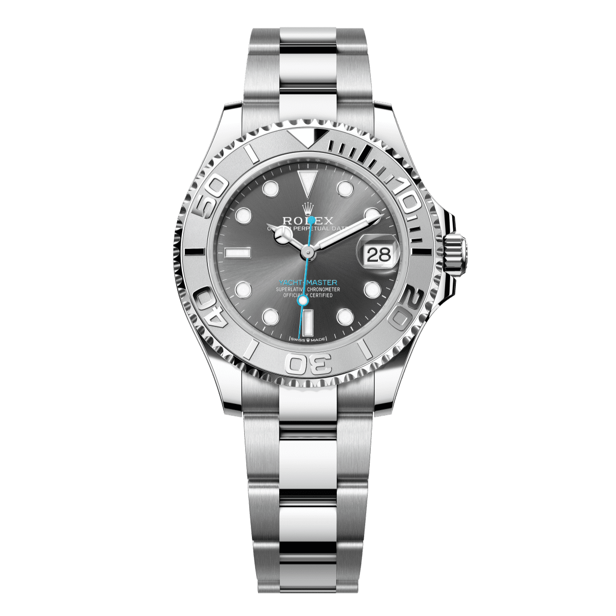 Rolex Yacht-Master Slate Dial Platinum Oyster Bracelet 268622