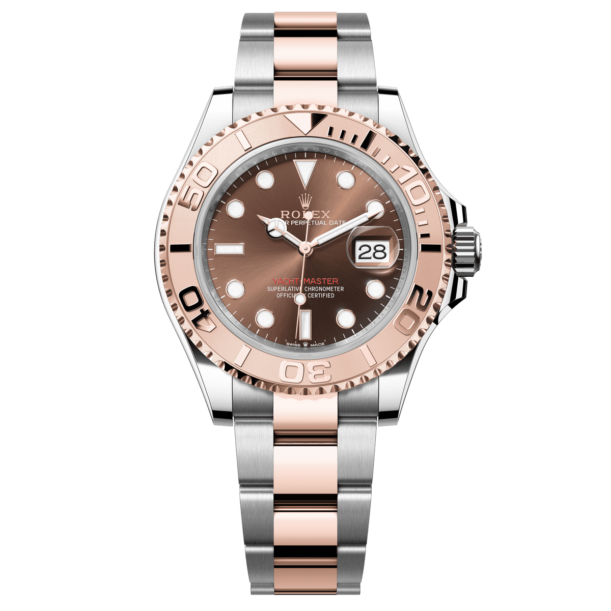 Rolex Yacht-Master 40mm Rose Dial Everose/Steel Oyster Bracelet 126621