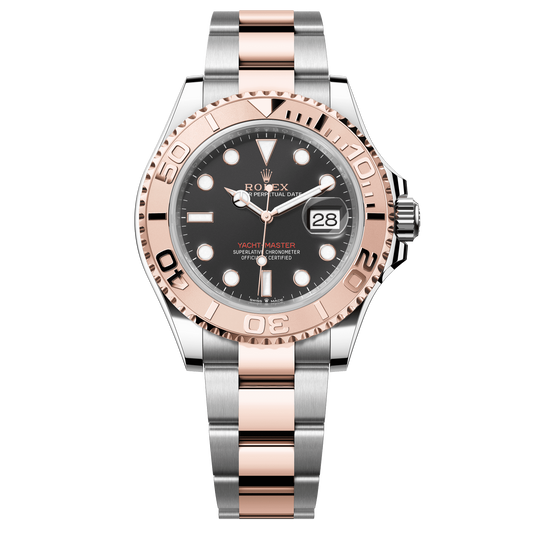 Rolex Yacht-Master 40mm Black Dial Everose/Steel Oyster Bracelet 126621