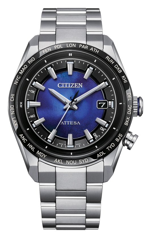 Citizen Attesa Blue Dial Super Titanium with Duratect Platinum Bracelet CB0288-65L
