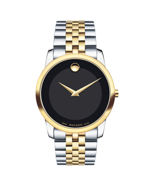 Movado Museum dial two tone case on stainless steel band 40mm 0606899