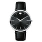 Movado Ultra Slim Men's 40mm 0607086 Stainless Steel on Leather Strap