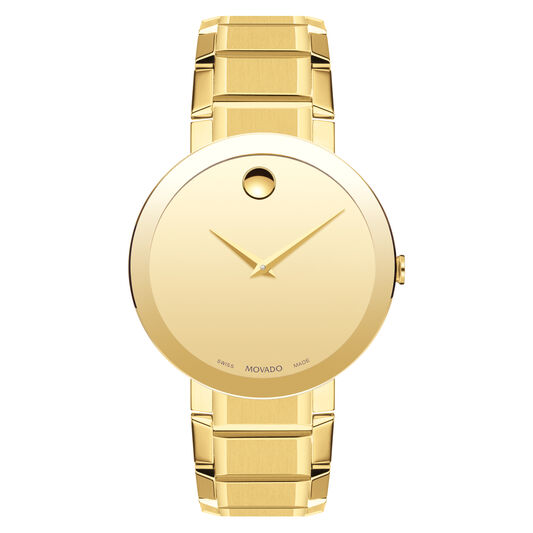 Movado Sapphire 39mm Gold PVD Finished Stainless Steel & Museum Dial 0607180