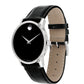 Movado Museum Men's 40mm 0607269 Stainless Steel on Leather Strap