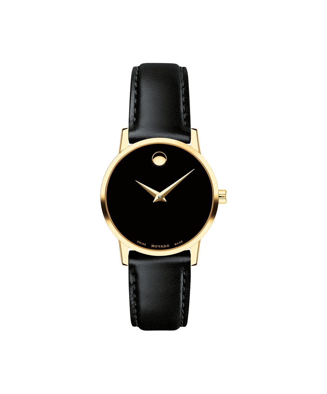 Movado Stainless Steel Black and Gold Museum 0607275