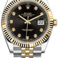 Rolex Datejust 41mm Yellow Gold and Steel 126333 Factory Diamond Dial