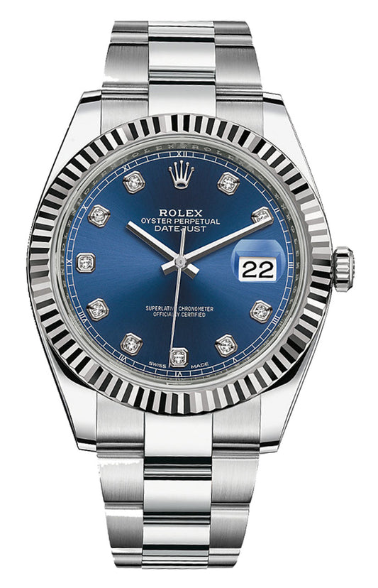 Rolex Datejust 41mm Stainless Steel 126334 Blue