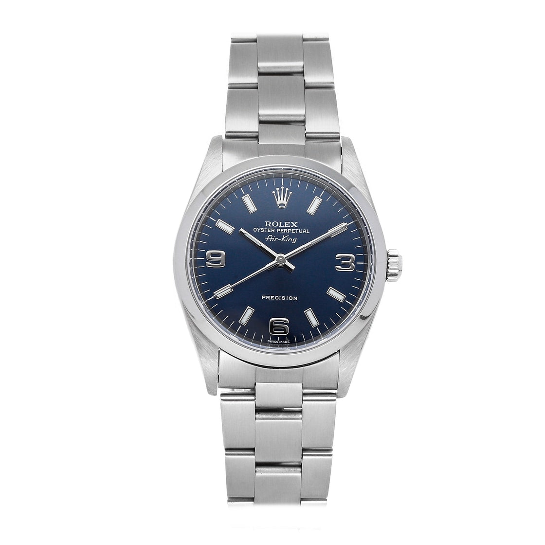 Rolex Air King 14000 Blue Dial – Monica Jewelers