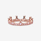 Pink Sparkling Crown Ring