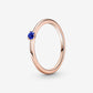 Stellar Blue Solitaire Ring