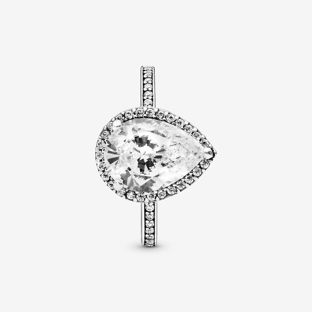 Pandora Sparkling orders Teardrop Halo Ring