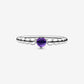 Purple Beaded Ring