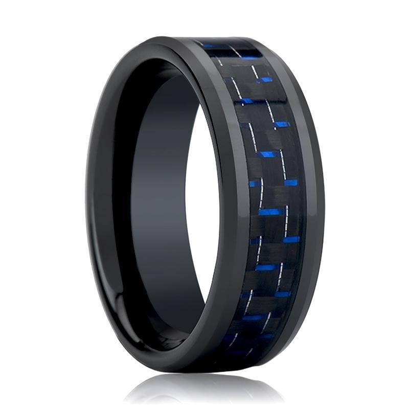 ASHER Blue & Black Carbon Fiber Inlay