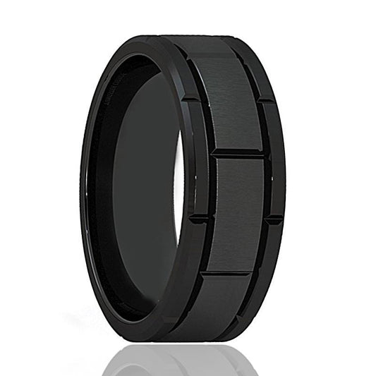 AZRAEL Black Tungsten Carbide Brushed Sections