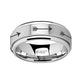 Arrow Engraved - Spinning Tungsten Ring - Laser Engraved - Tungsten Carbide Wedding Band - 8mm - AydinsJewelry
