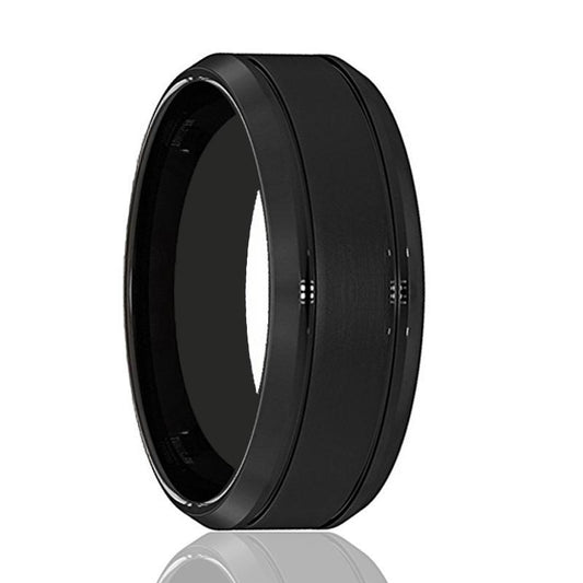 MAVERICK Black Wire Brushed Double Groove Tungsten