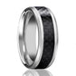 Black Carbon Fiber Inlay 4mm, 6mm, 8mm,10mm,12mm Tungsten Carbide Ring