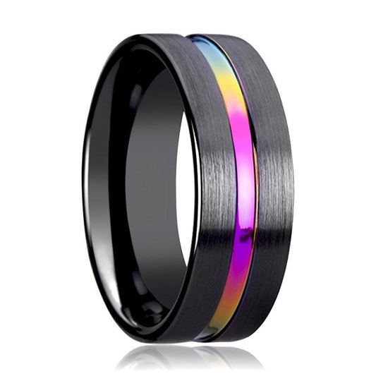 BRAVE Rainbow Groove with Flat Black Ceramic Ring