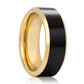 JULIAN Gold & Black Tungsten Wedding Ring