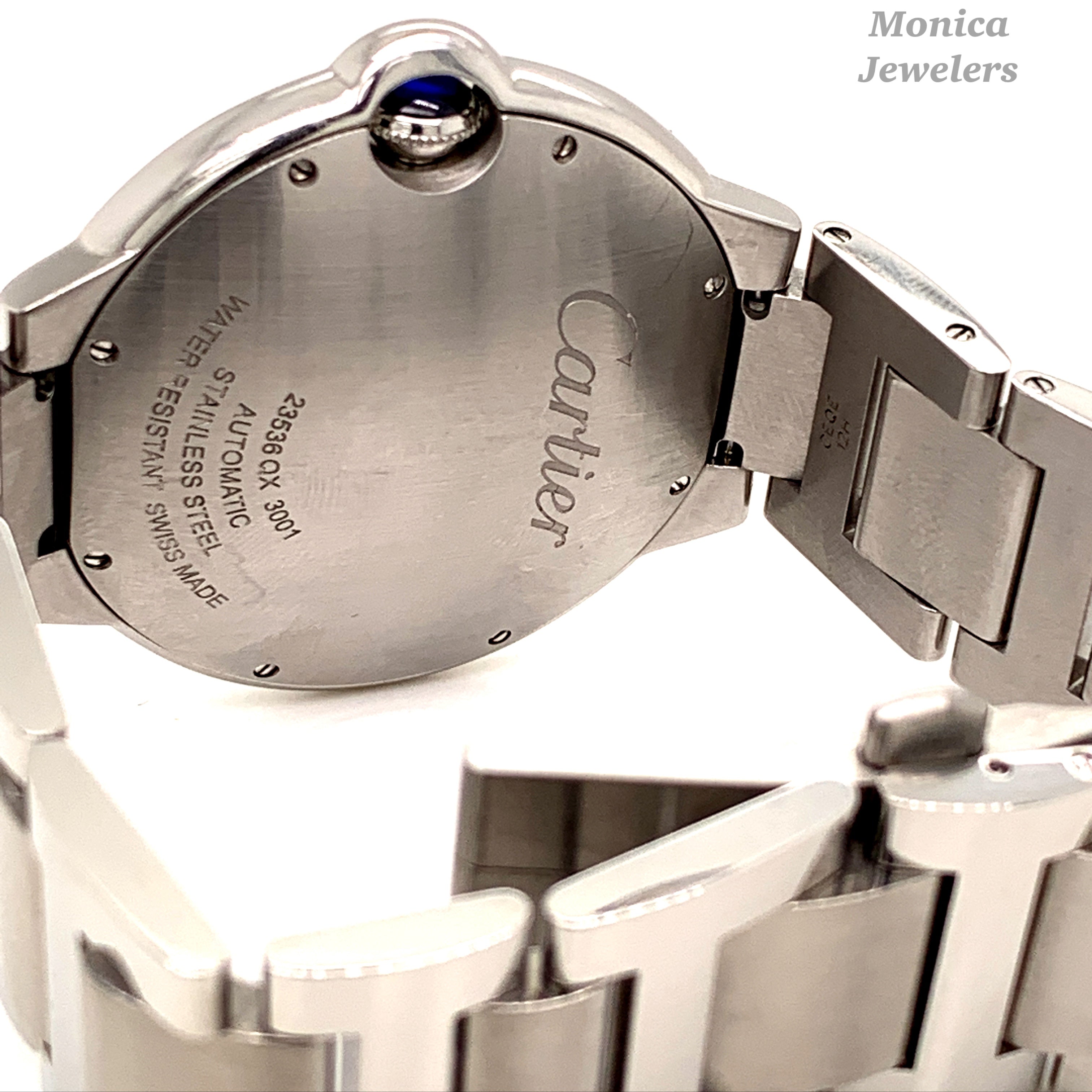 Stainless Steel Cartier 42mm Ballon Bleu De Automatic Watch