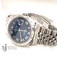 Rolex 16200 Stainless Steel 36mm Blue Roman numeral  dial with smooth bezel