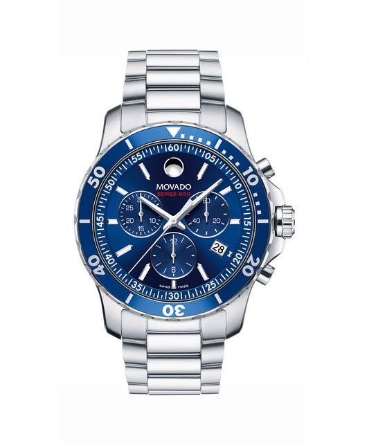 Movado Series 800 Men's Stainless Steel 2600141 Blue