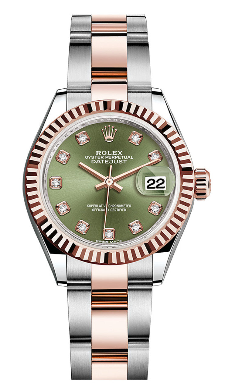 Rolex Lady Datejust 28mm Everose Fluted Two-Tone 279171GDFO
