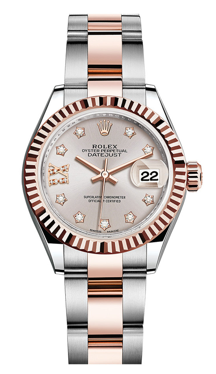 Rolex Lady Datejust 28mm Everose Fluted Two-Tone 279171SRDFO