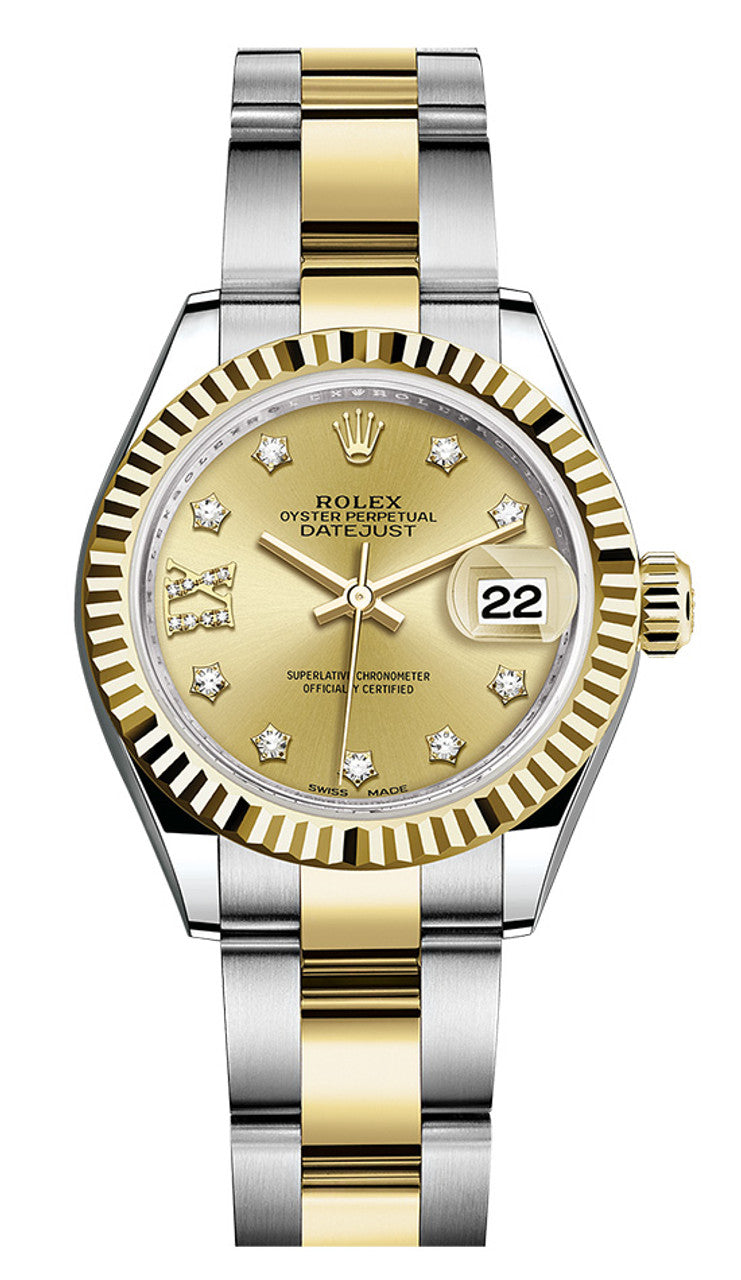 Rolex Lady Datejust 28mm Fluted Two-Tone 279173 CRDFO
