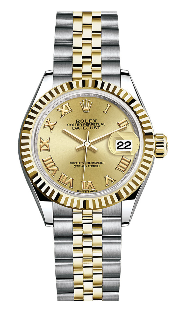 Rolex Lady Datejust 28mm Fluted Two-Tone 279173 CRFJ