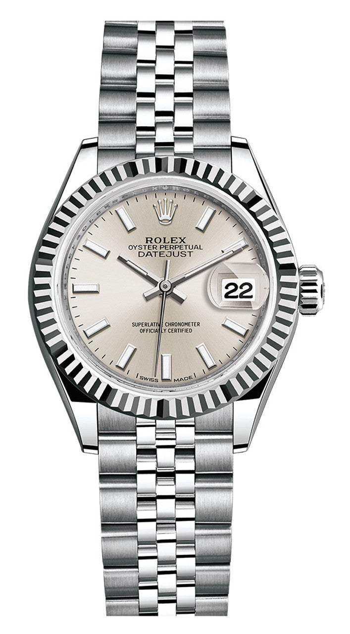 Rolex Lady Datejust 28mm Fluted Stainless Steel 279174SIFJ