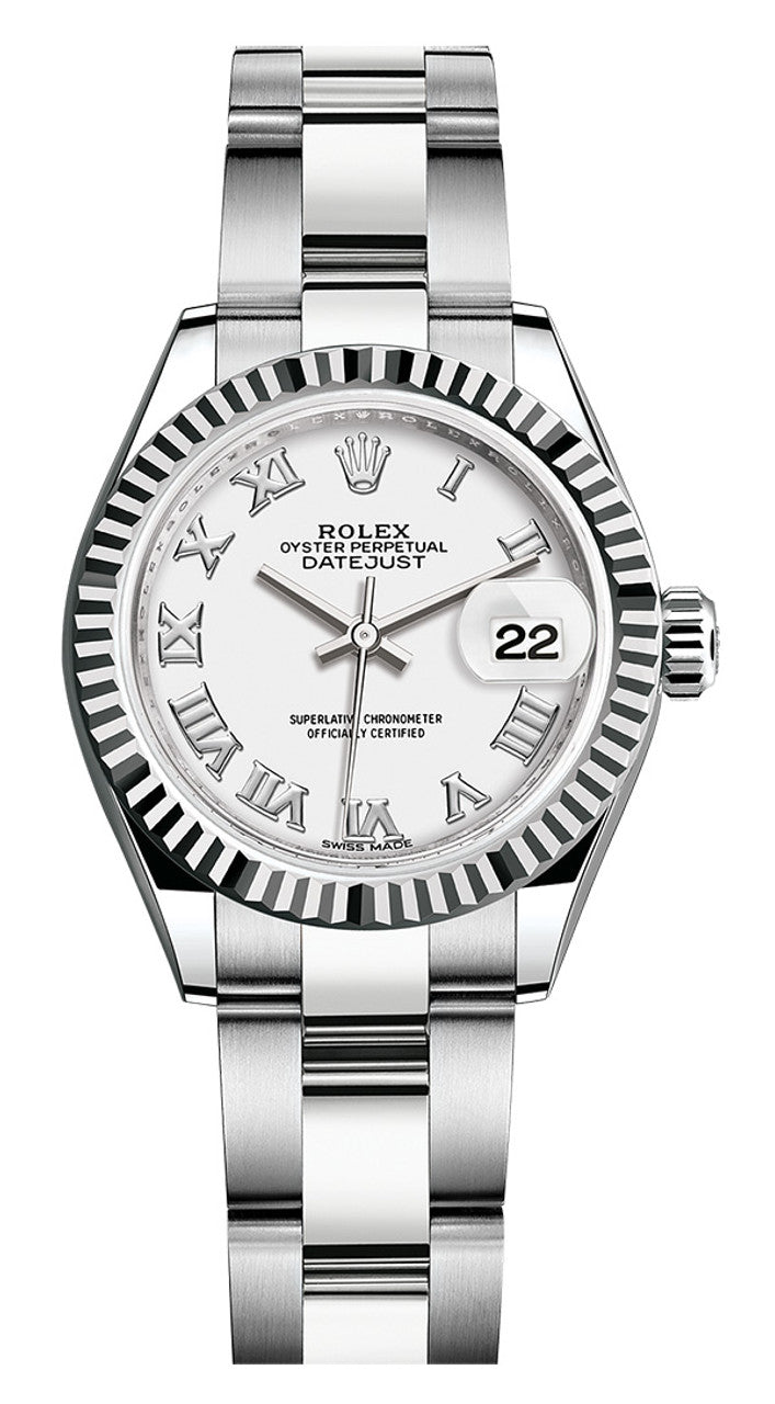 Rolex Lady Datejust 28mm Fluted Stainless Steel 279174WRFO