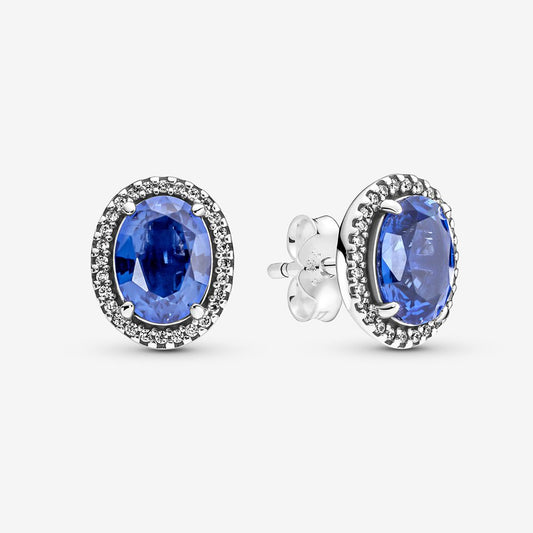 Sparkling Statement Halo Stud Earrings