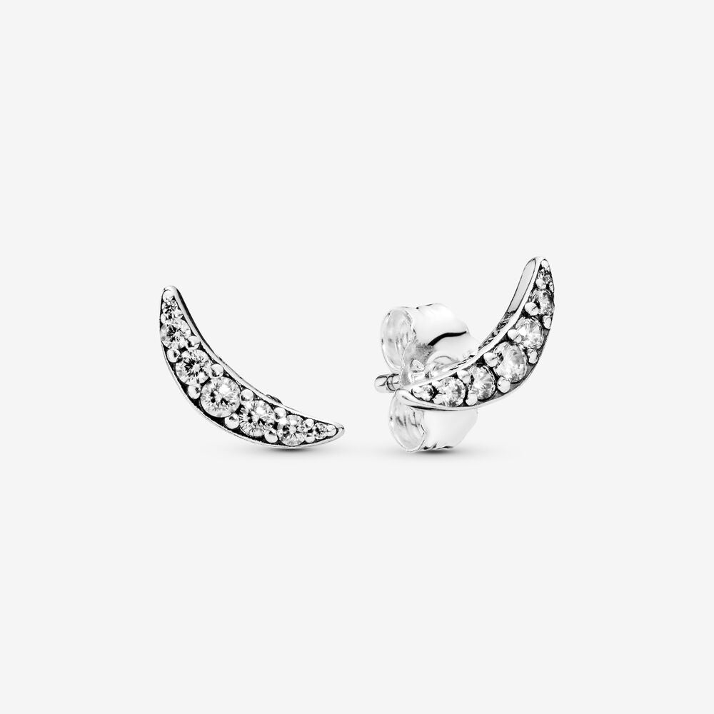 Sparkling Crescent Moon Earrings