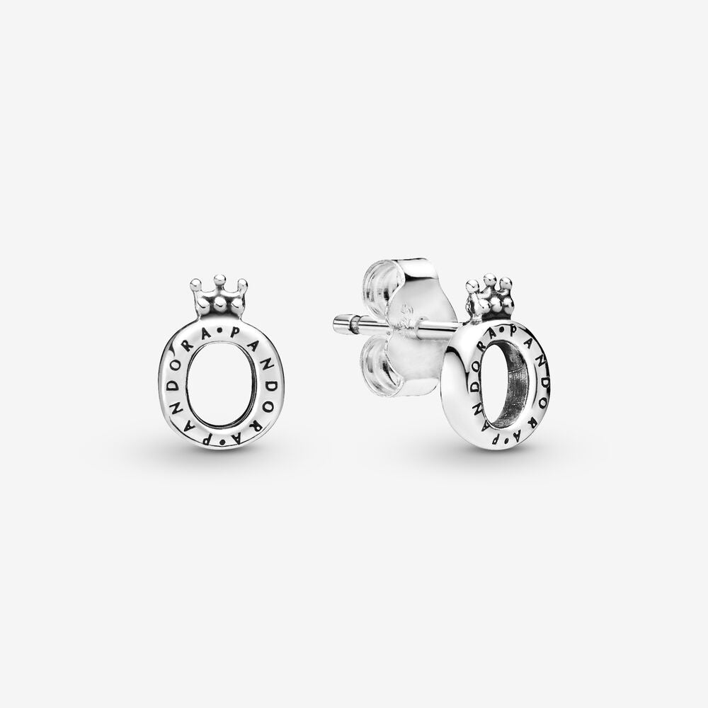 Polished Crown O Stud Earrings