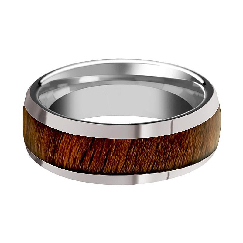 Polished on sale wood ring