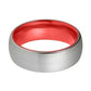 NOBLE Fire Red Mens Tungsten Wedding Ring