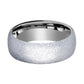 Tungsten Carbide Wedding Ring with Sandblasted Crystalline Finish 2mm, 4mm, 8mm