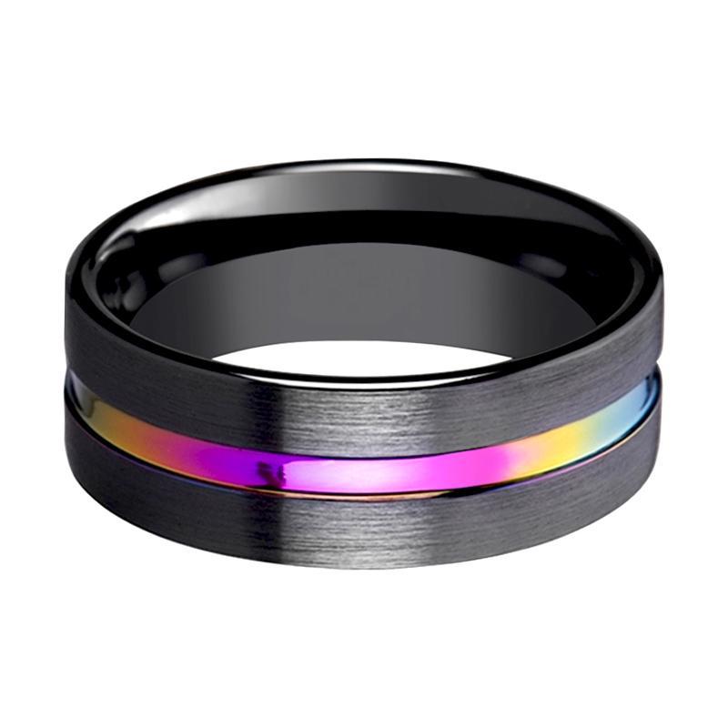 Stainless Steel Inside Rainbow Ring – Kay&P