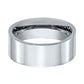 Tungsten Wedding Ring Shiny Polished Flat 6mm, 9mm, 12mm Tungsten Carbide Mens & Womens Band