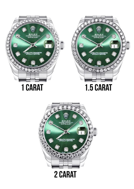 Rolex Datejust 31mm Green Diamond Dial