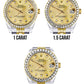 Diamond Gold Rolex Watch | Diamond Bezel | 31MM | Gold Diamond Dial | Jubilee Band