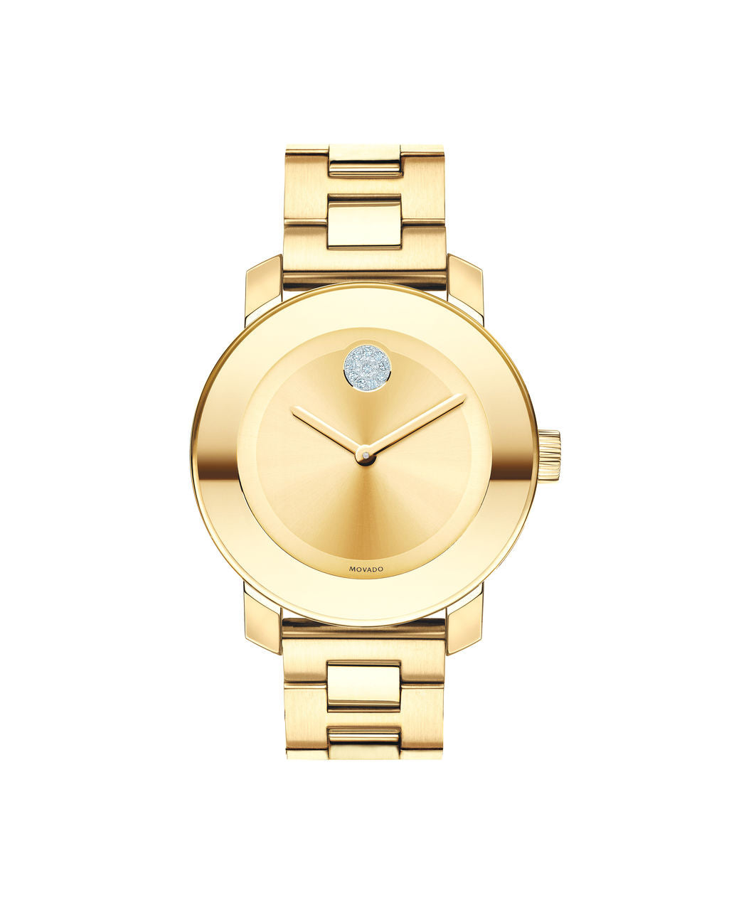 Movado Ladies Bold Stainless Steel gold tone 3600104 36mm