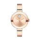 Movado Bold Ladies Stainless steel Rose Gold tone bangle 34mm 3600202