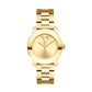 Movado Ladies Bold Stainless Steel gold tone 3600434 30mm