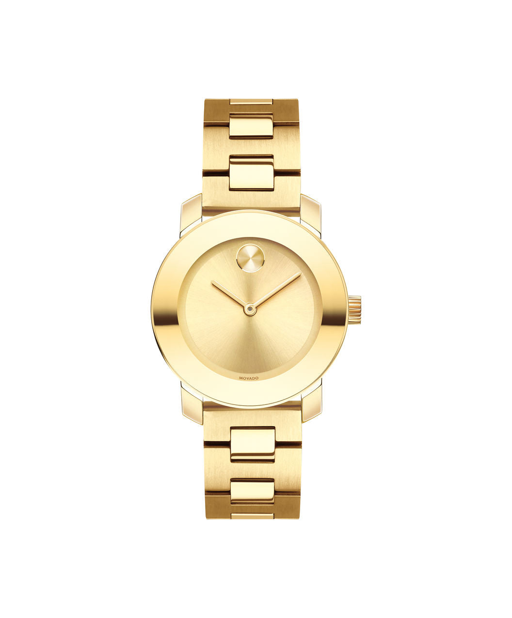 Movado Ladies Bold Stainless Steel gold tone 3600434 30mm