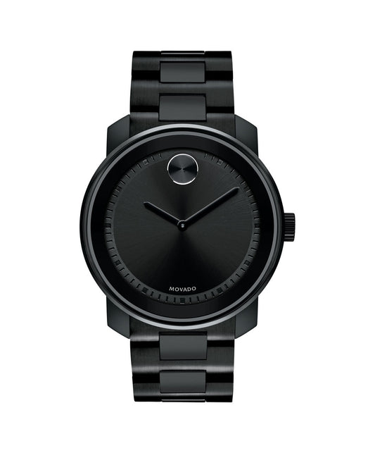Movado Bold Stainless Steel Black tone 3600471 42.5mm