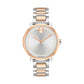 Movado Bold Women's 34mm Rose Gold and Stainless Steel Ion Plated Case 3600504